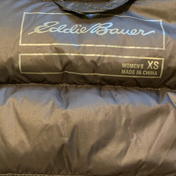 Eddie Bauer 650 Puffer down blend Vest Women's  XS Black - Picture 7 of 10
